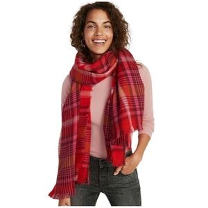 Old Navy | Red Plaid Blanket Scarf